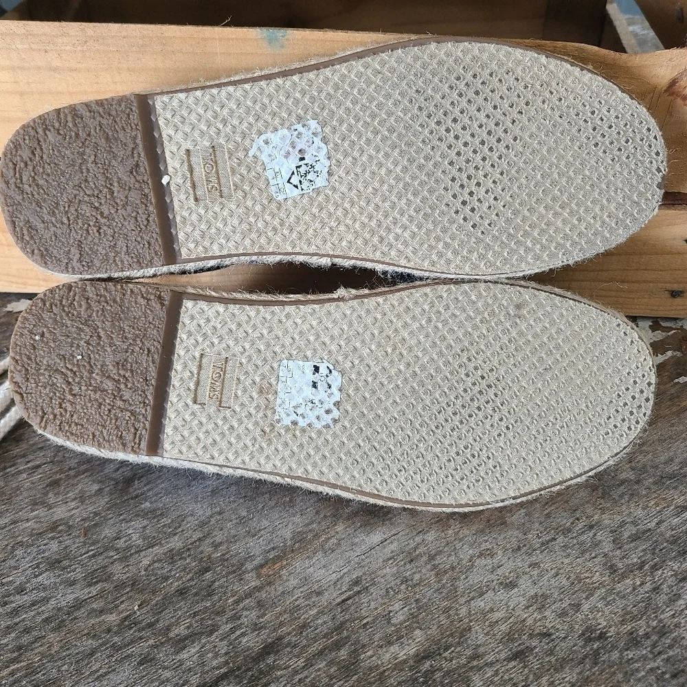 TOMS Katalina Espadrille Ankle Wrap Sandal Size 7.5